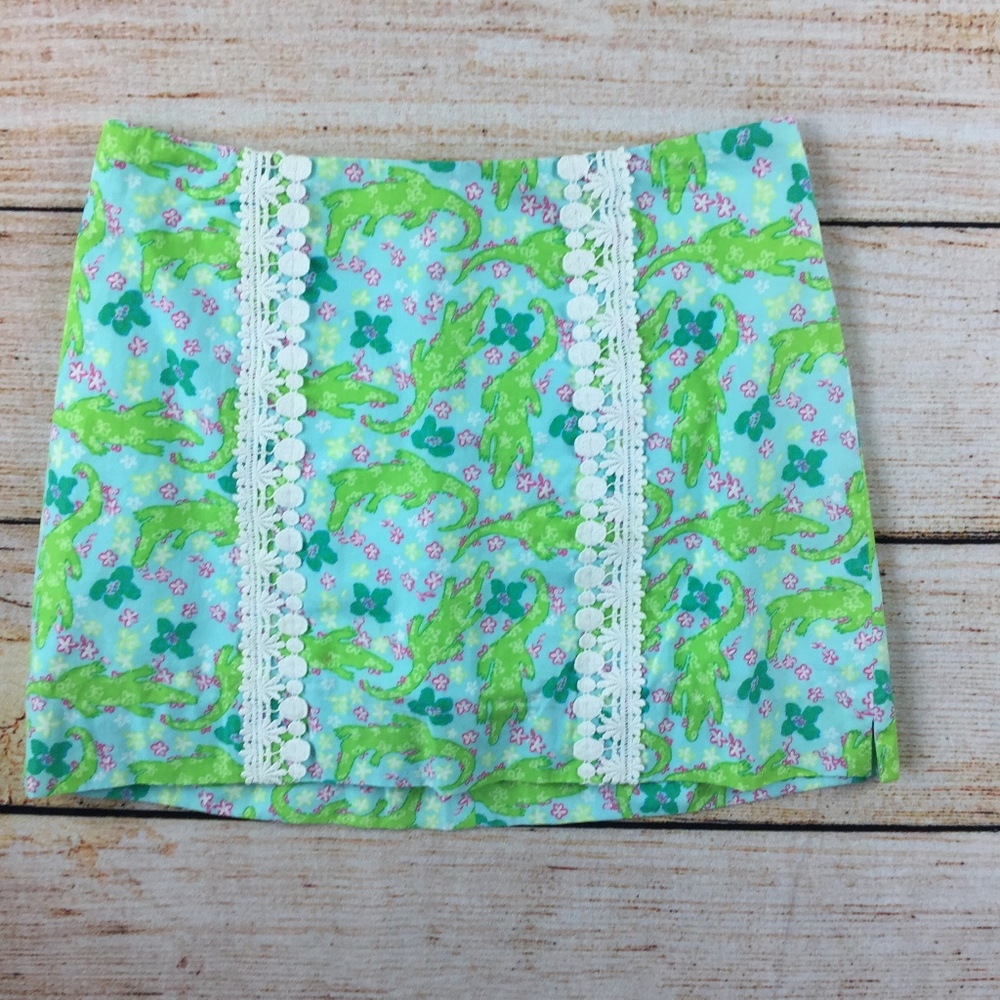 Lilly Pulitzer Skort Alligator print design